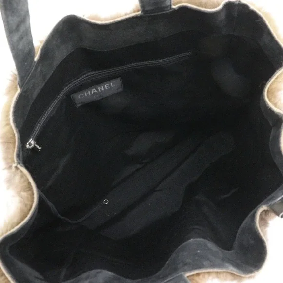 CHANEL Brown Logo Tote Bag